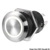 1421507 Interruttore FLAT inox (ON)-OFF 12 V blu