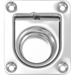 2410200 MANIGLIA A FILO MM.64X57 IN AC.INOX