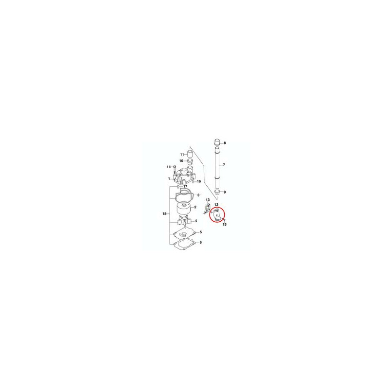 5035050 PRESA MARE JOHNSON 200/250 PORT (sx)