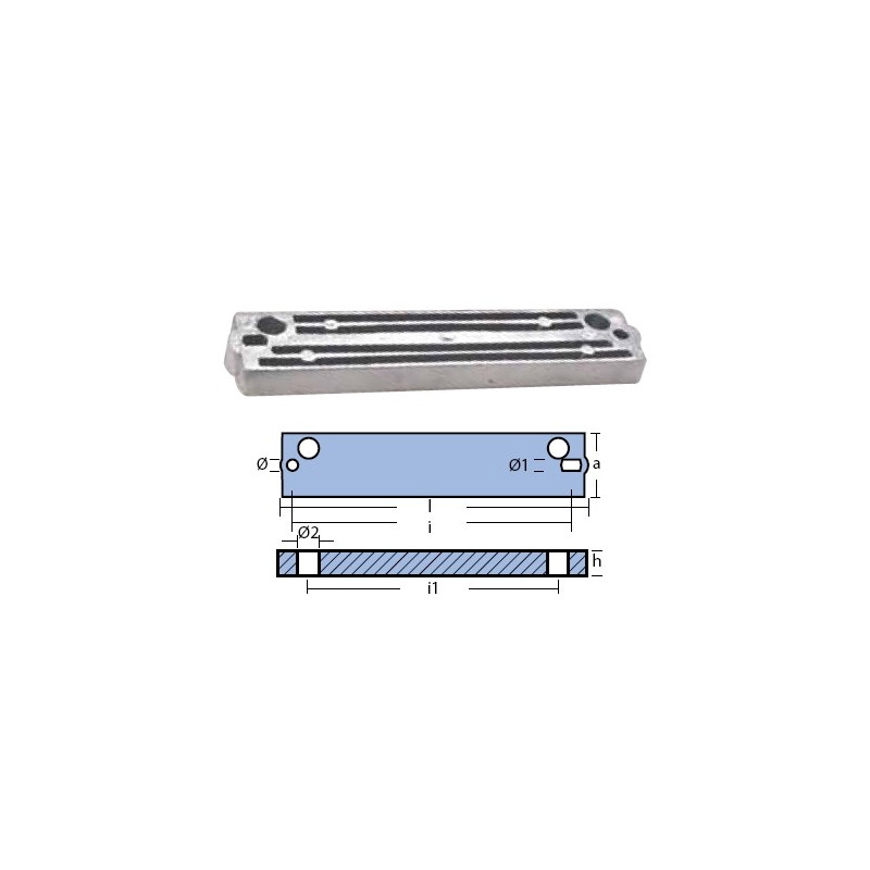 CM3C7602181A0A ANODO PIASTRA SUZUKI - JOHNSON