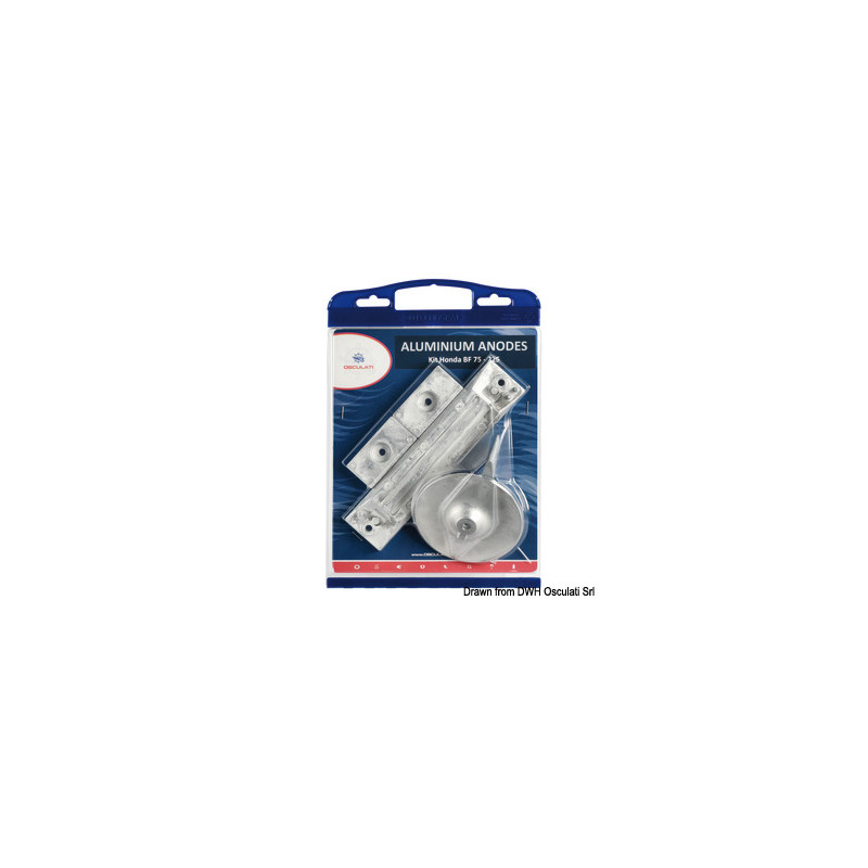 4329161 Kit anodi fuoribordo alluminio Honda 75/225 Hp