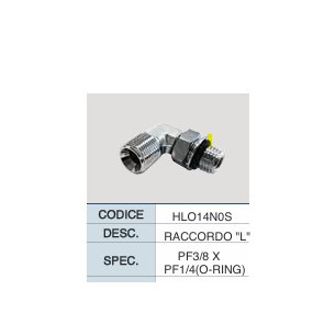 HLO14N0S RACCORDO "L" PF3/8 X
