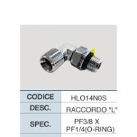 HLO14N0S RACCORDO "L" PF3/8 X