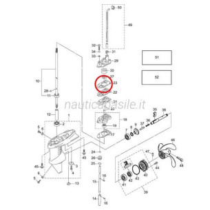 5040817 Guarnizione Pompa Acqua Evinrude Johnson BRP 5040817