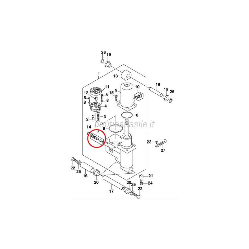 5032657 VALVOLA MANUALE TRIM JOHNSON 5032657