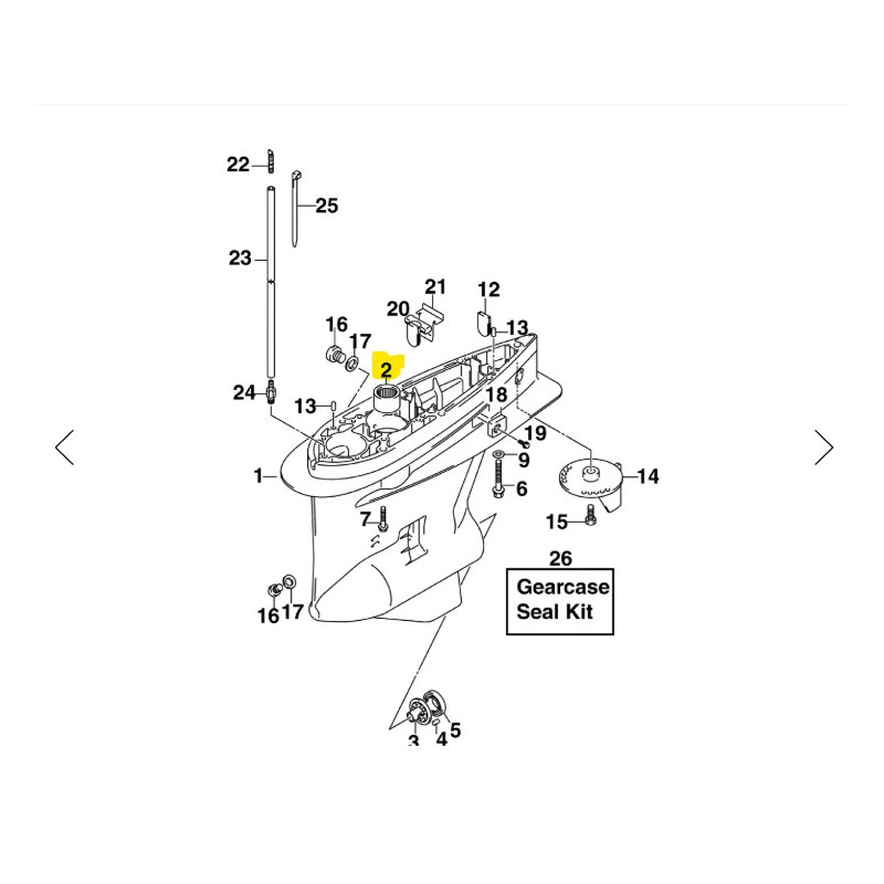 5036152 CUSCINETTO SUP PIEDE JOHNSON V6 4T