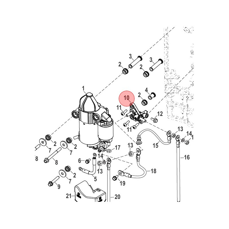 8M0142680 BRACKET STUD
