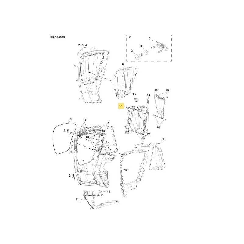 5009172 SCOCCA CENTRALE EVINRUDE G2 5009172