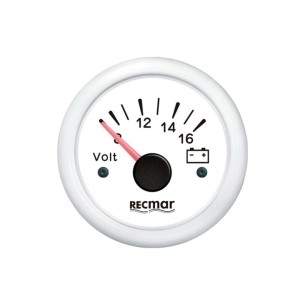 VOLTIMETRO 8-16 BIANCO