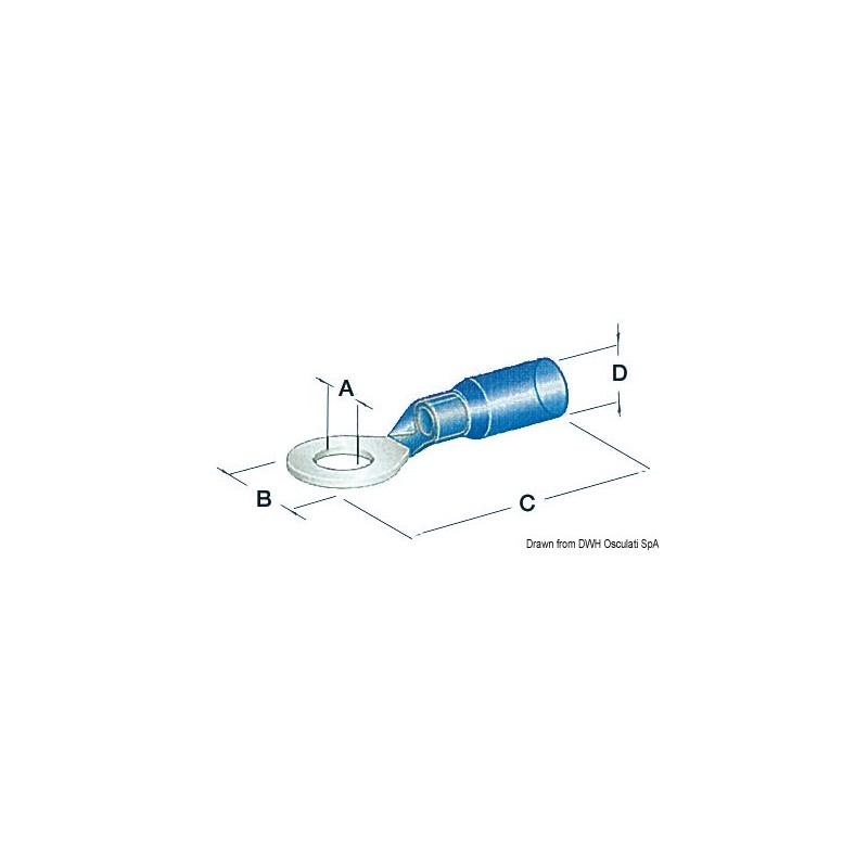OCCHIOLI STAGNI FORO 4.3MM BLU