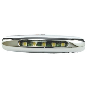 1318701 Luce cortesia cromata 5 LED bianchi