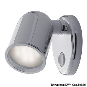 1386812 Applique Tube 10 LED ABS cromato