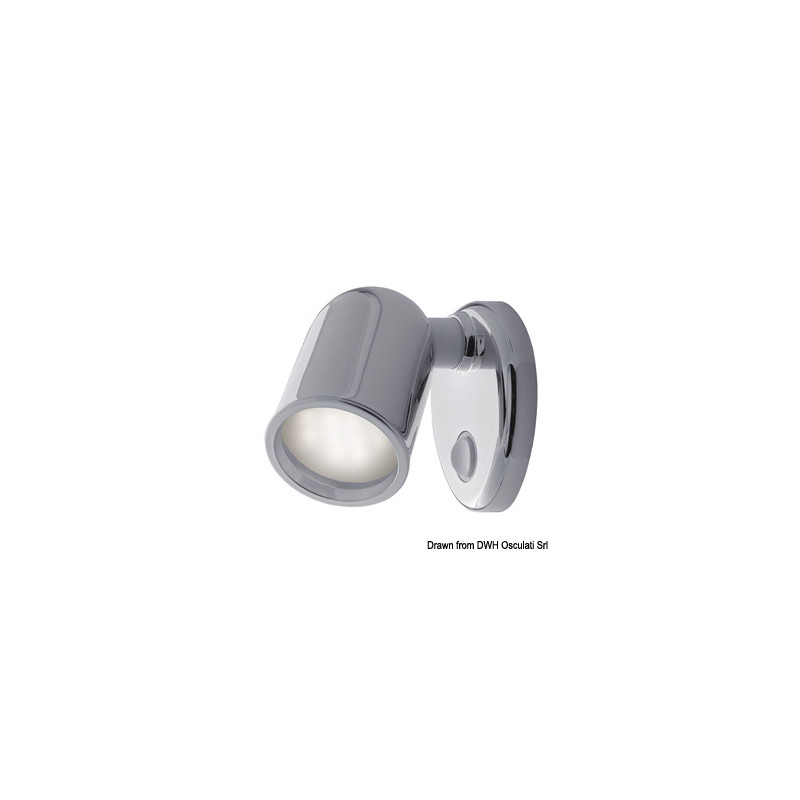 1386812 Applique Tube 10 LED ABS cromato