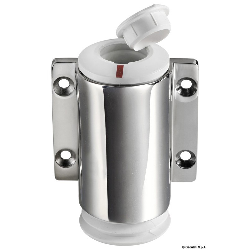 BASETTA A PARETE INOX 