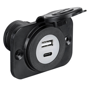 Presa incasso doppia USB Type-A + Type-C