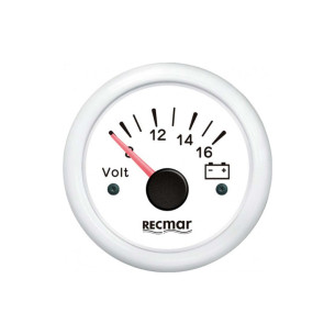 5067901 VOLTIMETRO 8-16 BIANCO