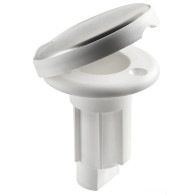 1100023 BASETTA BIANCA INCASSO CAPPUCCIO INOX