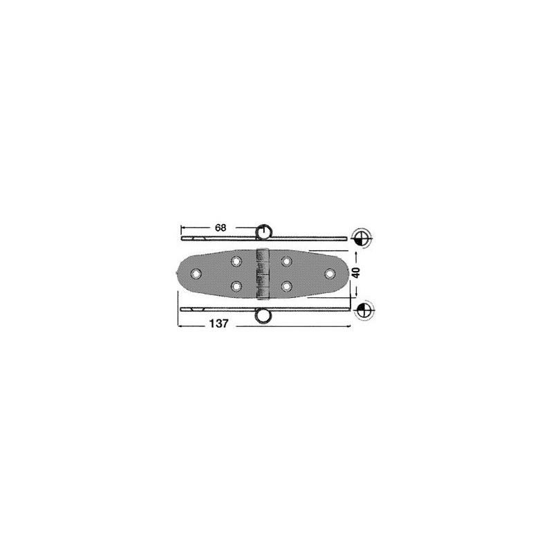 2617401 CERNIERA ROVESCIATA INOX