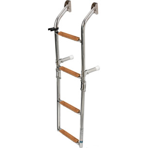 4956604 SCALETTA IN ACCIAIO/LEGNO 4 GRADINI