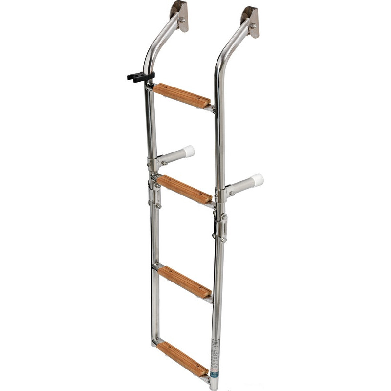4956604 SCALETTA IN ACCIAIO/LEGNO 4 GRADINI