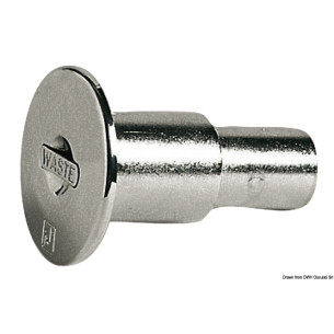 2066708 TAPPO OTTONE CROMATO INCLINATO 38 MM