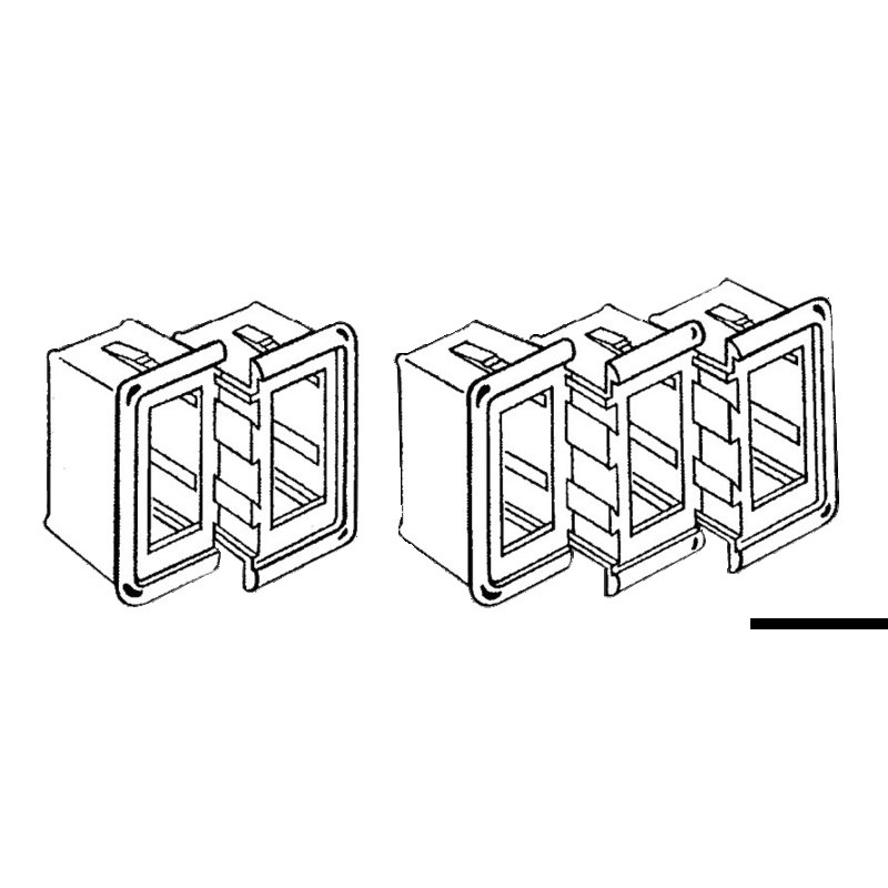 1419702 CORNICE PLASTICA DX/SX NERA