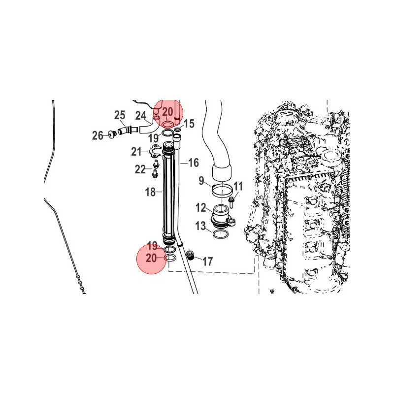 8M0171370 GUARNIZIONE TUBO OLIO