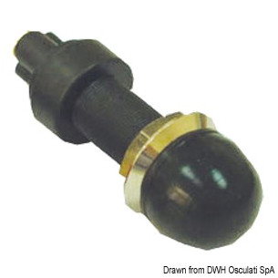 1491000NE Pulsante stagno nero in ottone