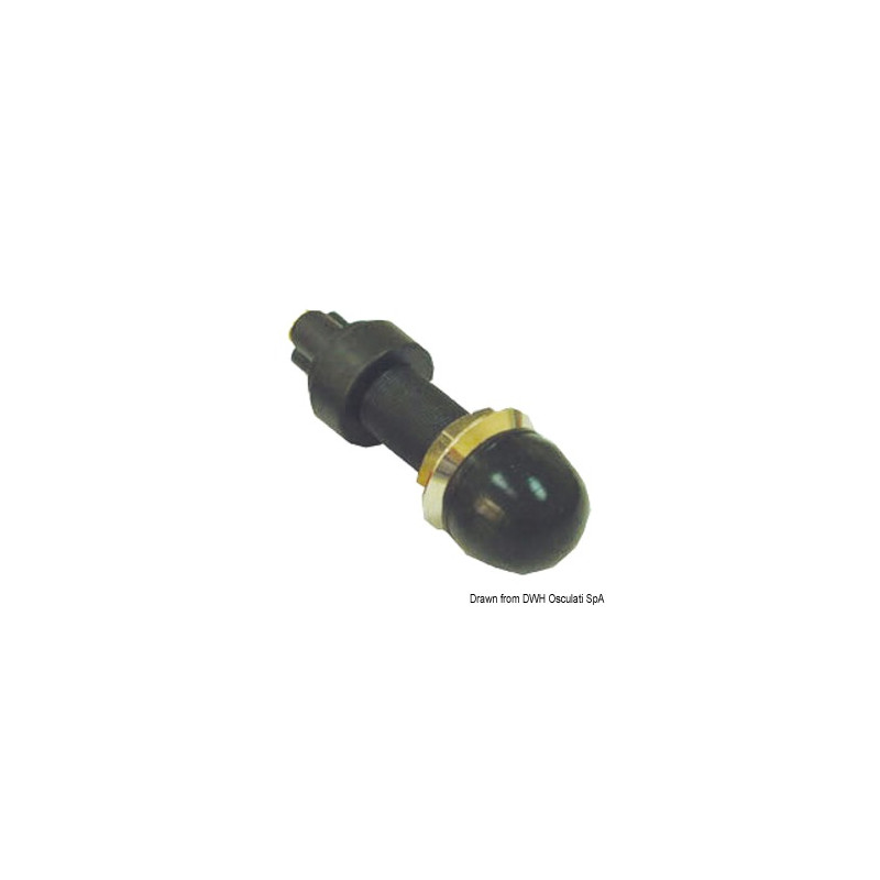 1491000NE Pulsante stagno nero in ottone